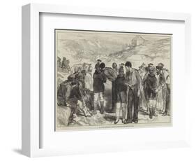 The Arctic Expedition, English Sailors with the Greenland Girls-Charles Robinson-Framed Giclee Print