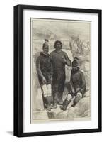 The Arctic Expedition, Greenlanders at Godhaven, Disco Island-Charles Robinson-Framed Giclee Print
