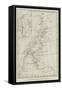 The Arctic Expedition, Map of the Smith Sound Route to the North Polar Sea-null-Framed Stretched Canvas