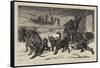 The Arctic Expedition, Packing Up Sledges Ready for a Start-Samuel Edmund Waller-Framed Stretched Canvas