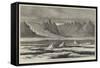 The Arctic Expeditions, South Strom-Fiord, Greenland, the Great Island Glacier in the Distance-null-Framed Stretched Canvas