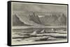 The Arctic Expeditions, South Strom-Fiord, Greenland, the Great Island Glacier in the Distance-null-Framed Stretched Canvas