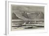 The Arctic Expeditions, South Strom-Fiord, Greenland, the Great Island Glacier in the Distance-null-Framed Giclee Print
