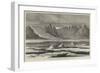 The Arctic Expeditions, South Strom-Fiord, Greenland, the Great Island Glacier in the Distance-null-Framed Giclee Print