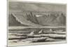 The Arctic Expeditions, South Strom-Fiord, Greenland, the Great Island Glacier in the Distance-null-Mounted Giclee Print