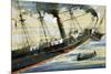 The Arctic, Paddle Steamer, Sinking After a Collision with a French Steamer in 1854-John S. Smith-Mounted Giclee Print