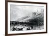 The Arctic Squadron in Leevely Harbour, Island of Disco, Coast of Greenland, 1855-null-Framed Giclee Print