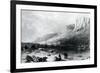 The Arctic Squadron in Leevely Harbour, Island of Disco, Coast of Greenland, 1855-null-Framed Giclee Print