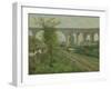 The Arcueil Aqueduct at Sceaux Railroad Crossing, 1874-Jean Baptiste Armand Guillaumin-Framed Giclee Print