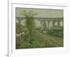 The Arcueil Aqueduct at Sceaux Railroad Crossing, 1874-Jean Baptiste Armand Guillaumin-Framed Giclee Print