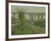 The Arcueil Aqueduct at Sceaux Railroad Crossing, 1874-Jean Baptiste Armand Guillaumin-Framed Giclee Print