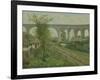 The Arcueil Aqueduct at Sceaux Railroad Crossing, 1874-Jean Baptiste Armand Guillaumin-Framed Giclee Print