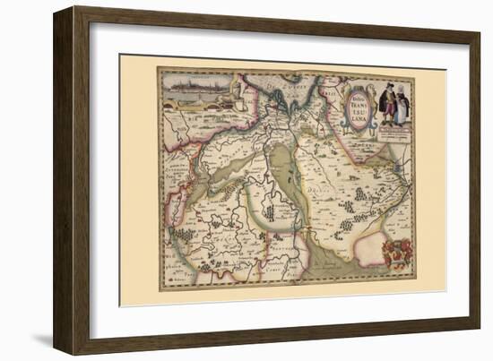 The Area Around Deventer, Netherlands-Pieter Van der Keere-Framed Art Print