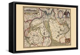 The Area Around Deventer, Netherlands-Pieter Van der Keere-Framed Stretched Canvas