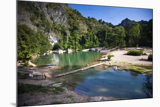 The Area Surrounding the Caves Is Stunning Natural Scenery, Kong Lor-Micah Wright-Mounted Photographic Print