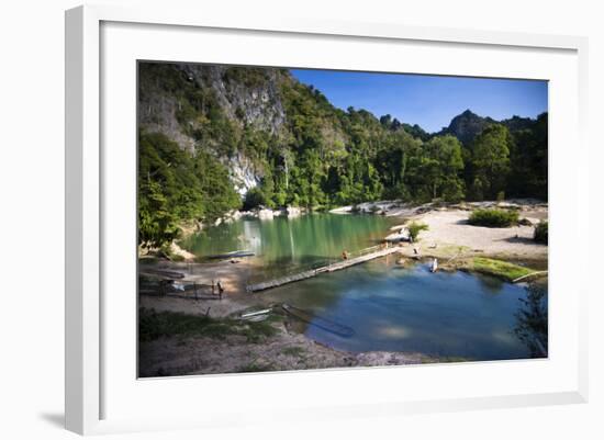 The Area Surrounding the Caves Is Stunning Natural Scenery, Kong Lor-Micah Wright-Framed Photographic Print