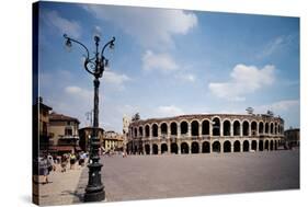 The Arena Or Roman Amphitheatre in Verona, 1st Century, Marble and Brick-null-Stretched Canvas