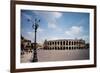 The Arena Or Roman Amphitheatre in Verona, 1st Century, Marble and Brick-null-Framed Photographic Print