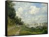 The Argenteuil Basin-Claude Monet-Framed Stretched Canvas