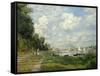 The Argenteuil Basin-Claude Monet-Framed Stretched Canvas