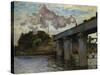 The Argenteuil Bridge-Claude Monet-Stretched Canvas