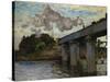 The Argenteuil Bridge-Claude Monet-Stretched Canvas