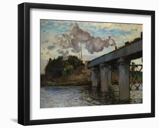 The Argenteuil Bridge-Claude Monet-Framed Giclee Print