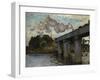 The Argenteuil Bridge-Claude Monet-Framed Giclee Print