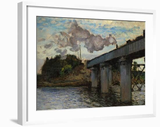 The Argenteuil Bridge-Claude Monet-Framed Giclee Print