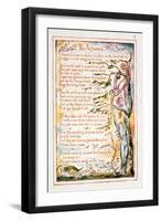 The Argument, Illustration and Text from 'The Marriage of Heaven and Hell', C.1790-3-William Blake-Framed Giclee Print