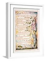 The Argument, Illustration and Text from 'The Marriage of Heaven and Hell', C.1790-3-William Blake-Framed Giclee Print