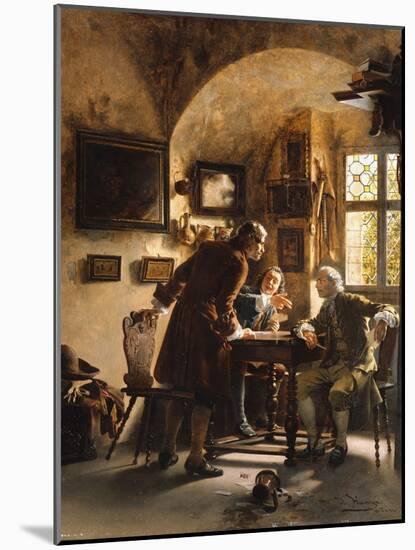 The Argument-Johann Hamza-Mounted Giclee Print