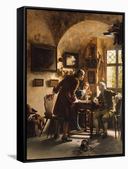 The Argument-Johann Hamza-Framed Stretched Canvas