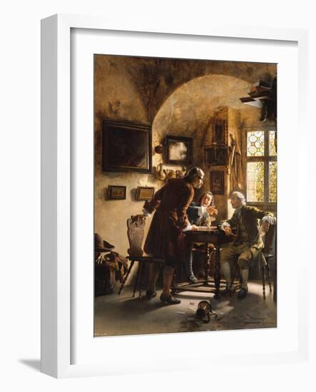 The Argument-Johann Hamza-Framed Giclee Print