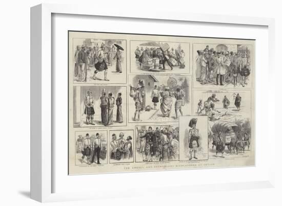 The Argyll and Sutherland Highlanders at Ceylon-William Ralston-Framed Giclee Print