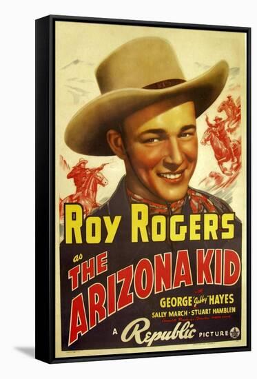 THE ARIZONA KID, center: Roy Rogers, 1939-null-Framed Stretched Canvas