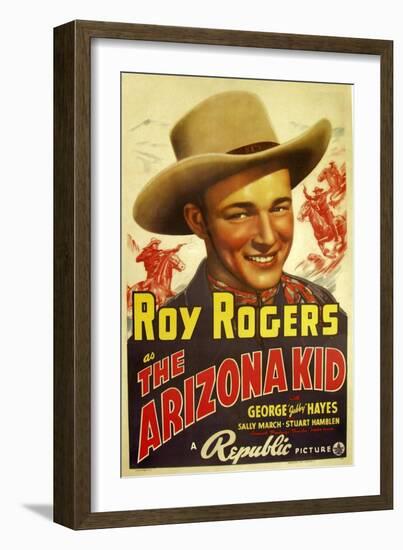 THE ARIZONA KID, center: Roy Rogers, 1939-null-Framed Art Print