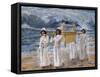 The Ark of the Covenant Passes over the Jordan-James Tissot-Framed Stretched Canvas