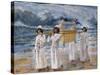 The Ark of the Covenant Passes over the Jordan-James Tissot-Stretched Canvas