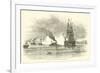 The Arkansas Running Through the Union Fleet Off Vicksburg, July 1862-null-Framed Giclee Print