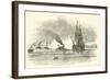 The Arkansas Running Through the Union Fleet Off Vicksburg, July 1862-null-Framed Giclee Print