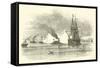 The Arkansas Running Through the Union Fleet Off Vicksburg, July 1862-null-Framed Stretched Canvas