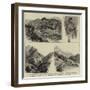 The Arlberg Mountain Railway Between Innsbruck and Bludenz, Austria-null-Framed Giclee Print