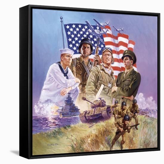 The Armed Forces-Hal Frenck-Framed Stretched Canvas