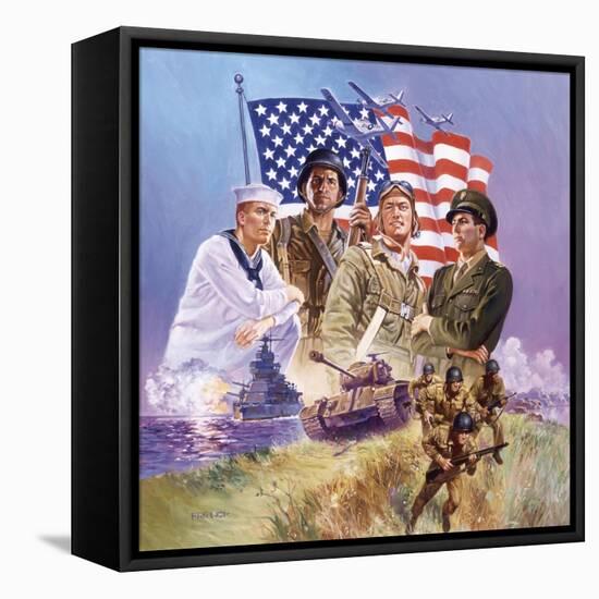 The Armed Forces-Hal Frenck-Framed Stretched Canvas