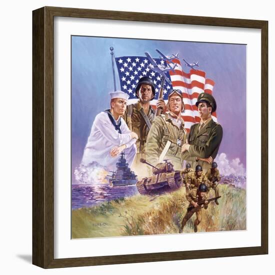 The Armed Forces-Hal Frenck-Framed Giclee Print