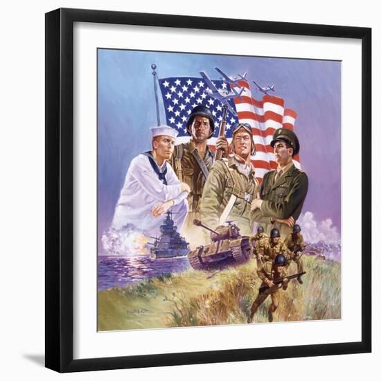 The Armed Forces-Hal Frenck-Framed Giclee Print