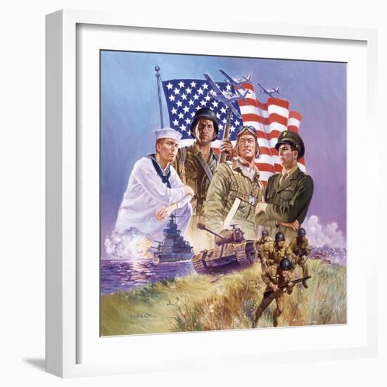 The Armed Forces-Hal Frenck-Framed Giclee Print