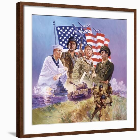 The Armed Forces-Hal Frenck-Framed Giclee Print