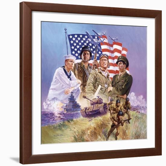 The Armed Forces-Hal Frenck-Framed Giclee Print